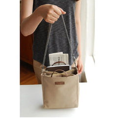 Multifunctional Canvas Tote Clutch Women Travel Necessaire Storage Handbag