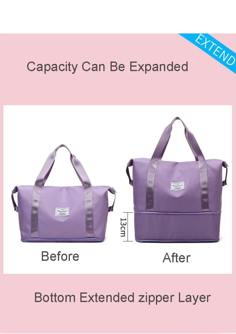 Waterproof Gym Bag w/ Shoe Compartment