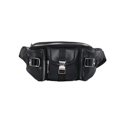 JIEROTYX Waist Bags Punk Hip-Hop Belt Bag Fanny Packs Chest Bags