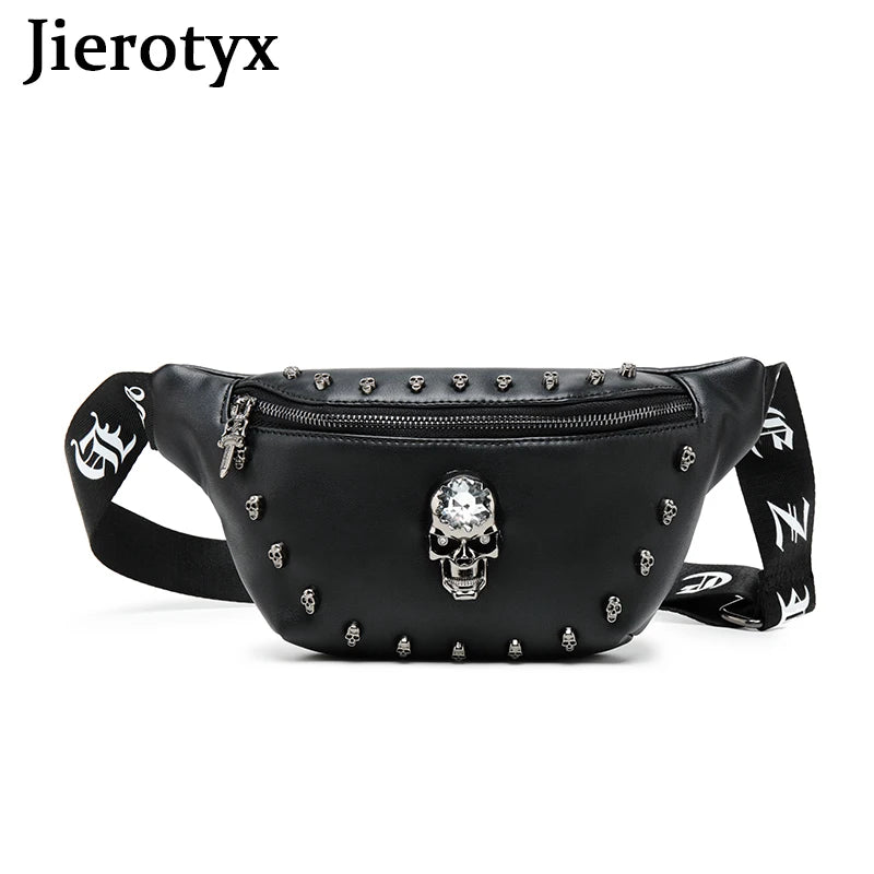 Bone Skull Fanny Pack Vintage Waterproof Crossbody Waist Bag