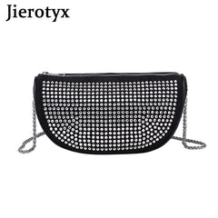 Crystal Chain Crossbody Bag for Women