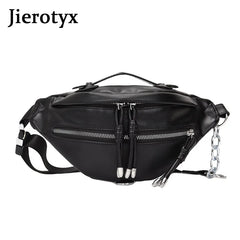 Leather Waist Bag Women Travel Pouch Waist Bags
