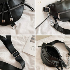 Leather Waist Bag Women Travel Pouch Waist Bags
