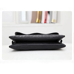 Women PU Leather Skull Handbag Shoulder Bag Chains Rivet