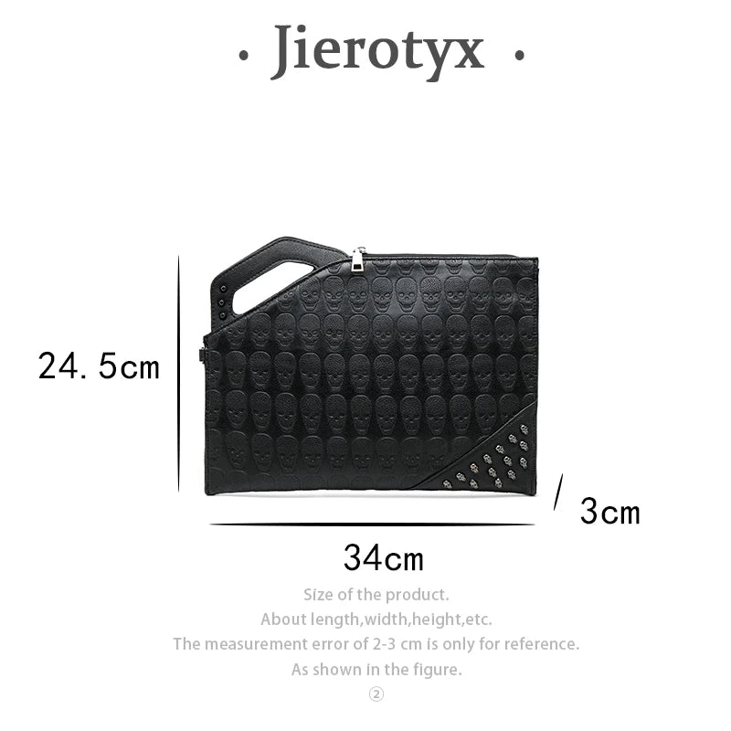 Ghost Head Skull Clutch Bag Envelope Crossbody Handbag
