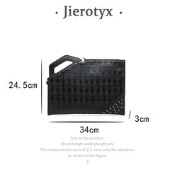 Ghost Head Skull Clutch Bag Envelope Crossbody Handbag