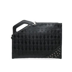 Ghost Head Skull Clutch Bag Envelope Crossbody Handbag