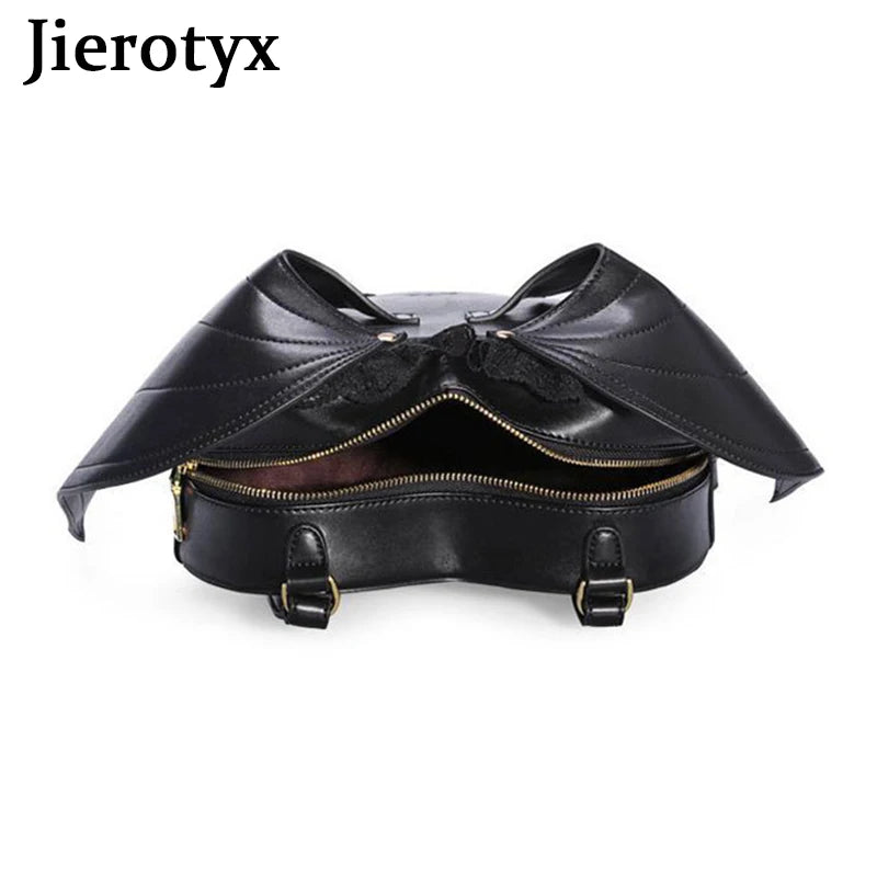 Gothic Bat Wing Women Backpack Bag Punk School Bags for Girl