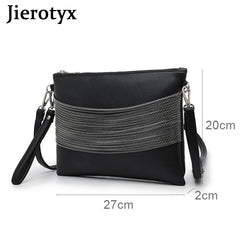 Tassel Chain Leather Envelope Clutch Crossbody Bag