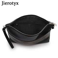 Tassel Chain Leather Envelope Clutch Crossbody Bag