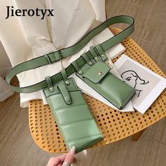 Gothic Women Waist Bags Mobile Phone Packs Hip-Hop Chest Bags