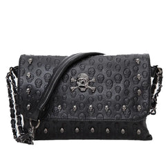 Arrival Women Handbag Rivet Gothic Skull Bags Chain Messenger Crossbody Shoulder