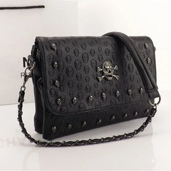 Arrival Women Handbag Rivet Gothic Skull Bags Chain Messenger Crossbody Shoulder
