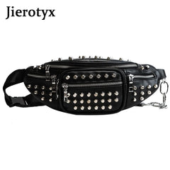 Sexy Rivets Waist Packs Waist Bag Fanny Pack Purse Chest Fanny Pack
