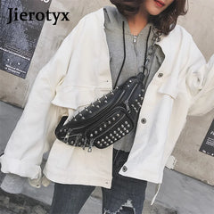 Sexy Rivets Waist Packs Waist Bag Fanny Pack Purse Chest Fanny Pack