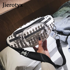Sexy Rivets Waist Packs Waist Bag Fanny Pack Purse Chest Fanny Pack