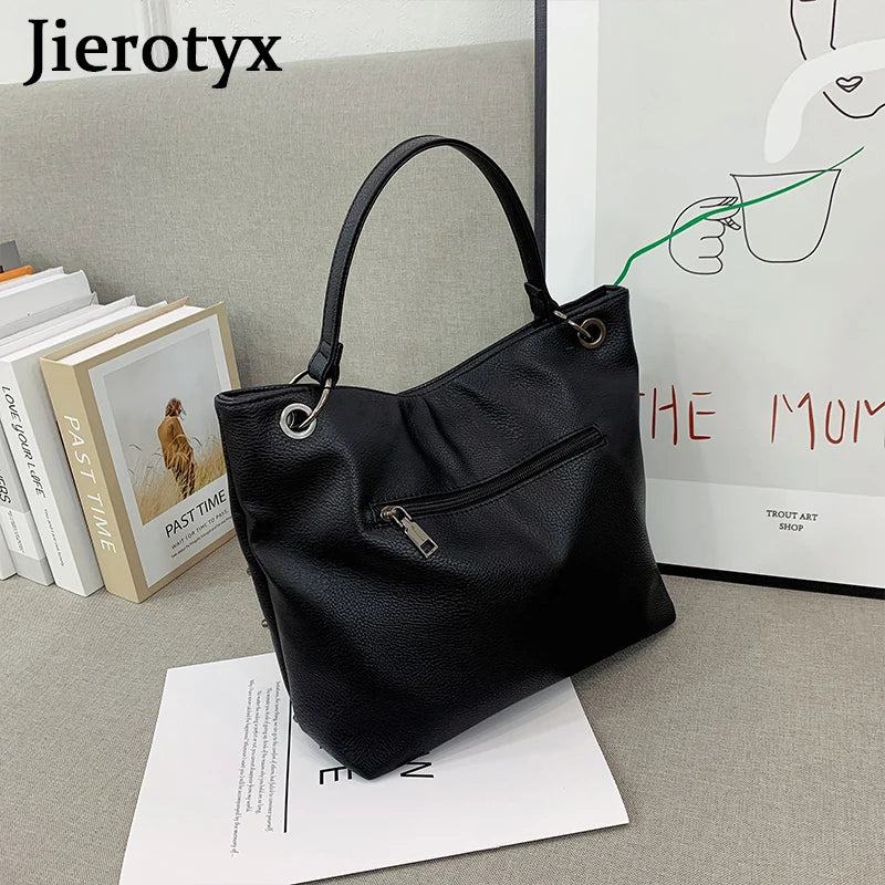 Skull Handbag Gothic Rivet Punk Shoulder Bag PU Leather Crossbody Purse