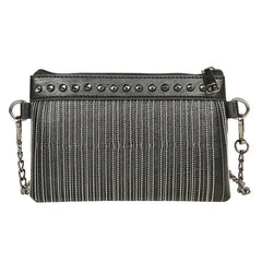 Tassel Rivet Small Crossbody Bag with Chain Strap for Girls