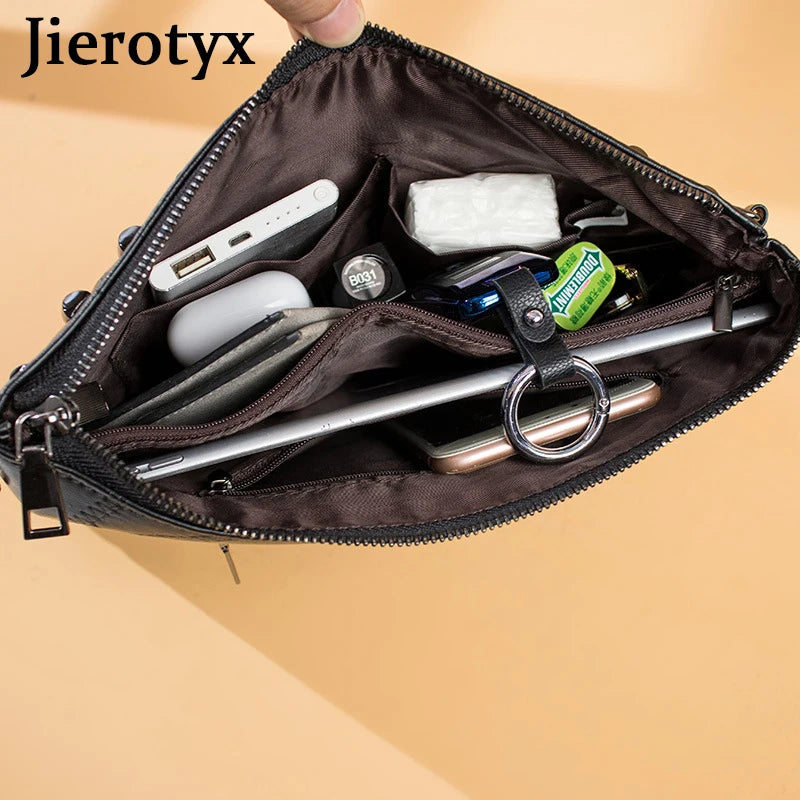 JIETOTYX Skull Purse Gothic Wristlet Wallet for Women Zipper Purse Handbag