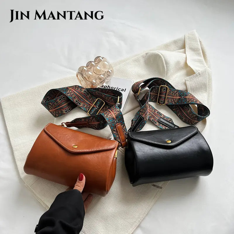 Vintage Crossbody Bags for Women Leather Handbags