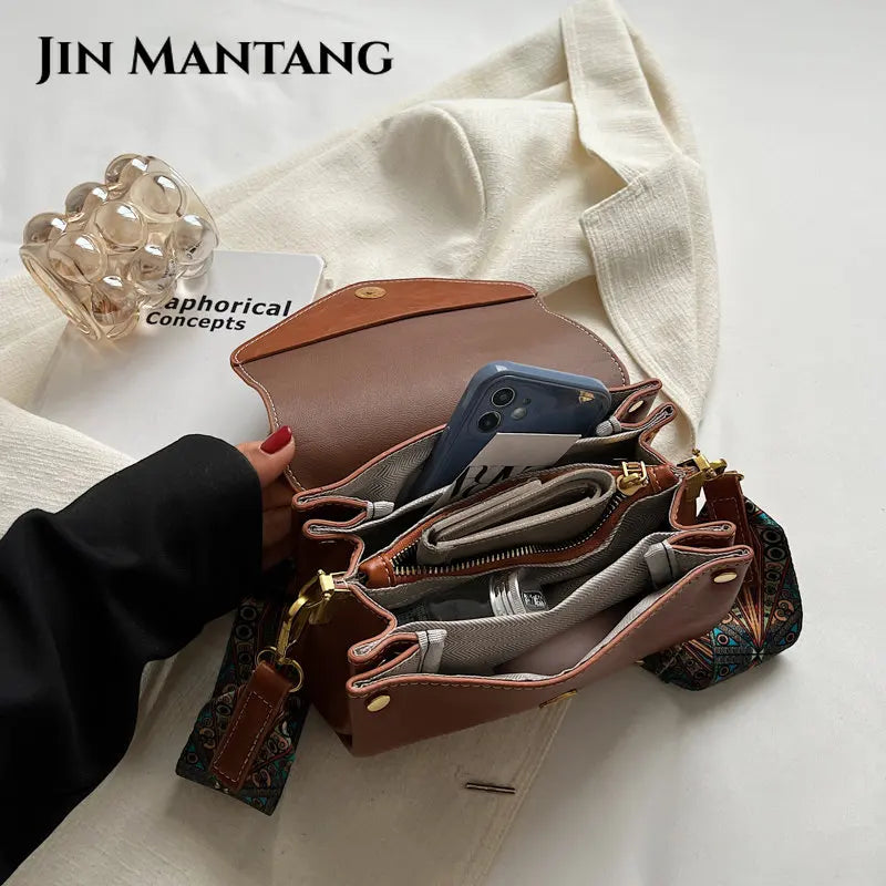 Vintage Crossbody Bags for Women Leather Handbags