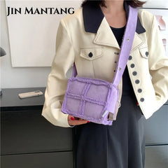 Winter Plush Shoulder Bag Lamb Wool Women's Bags