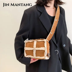 Winter Plush Shoulder Bag Lamb Wool Women's Bags