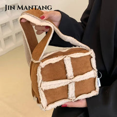 Winter Plush Shoulder Bag Lamb Wool Women's Bags