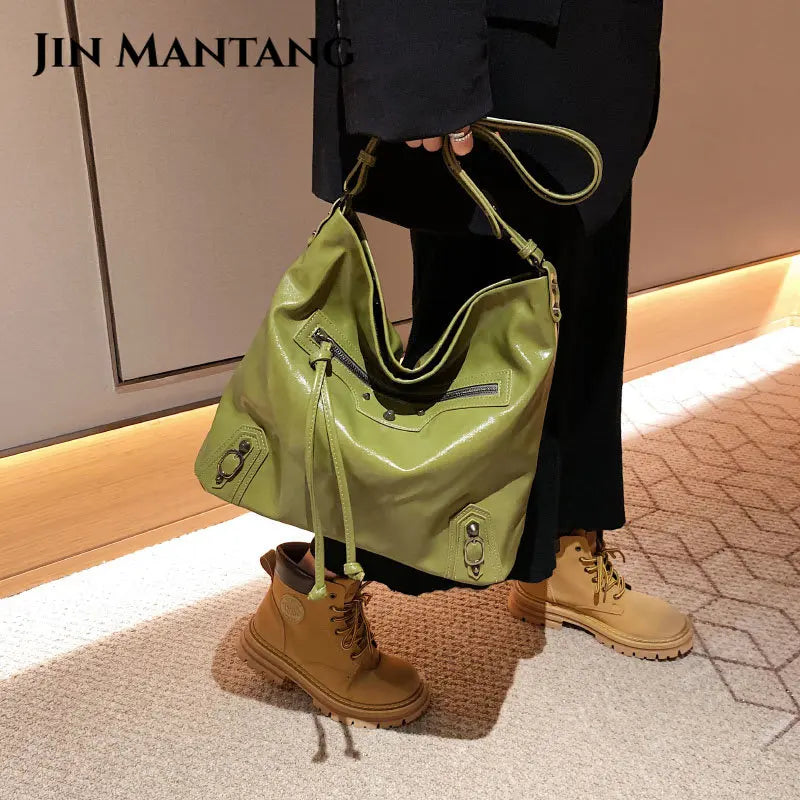 Retro PU Leather Shoulder Bag Women Crossbody Totes Travel