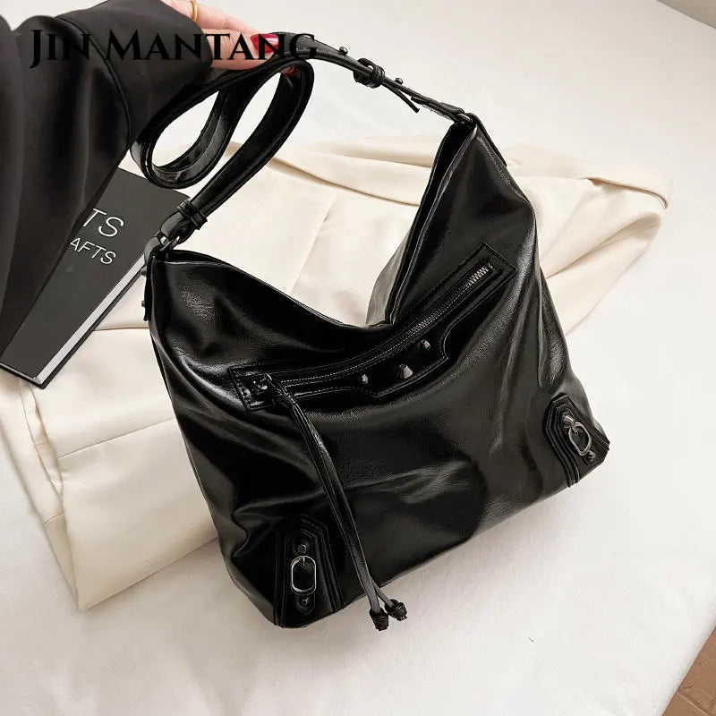 Retro PU Leather Shoulder Bag Women Crossbody Totes Travel