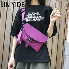 Solid Chest Bag Female Shoulder Handbags