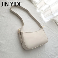 Women's PU Leather Zipper Underarm Bag Casual Travel Crossbody Handbag