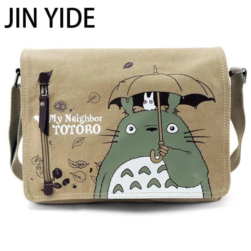 Totoro Crossbody Bag Women Messenger Bags Canvas Shoulder Bag