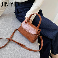 Crocodile Pattern Crossbody Bag Small Handbag Chain Hand Bag