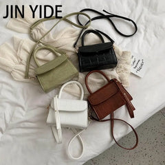 Crocodile Pattern Crossbody Bag Small Handbag Chain Hand Bag
