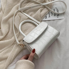 Crocodile Pattern Crossbody Bag Small Handbag Chain Hand Bag