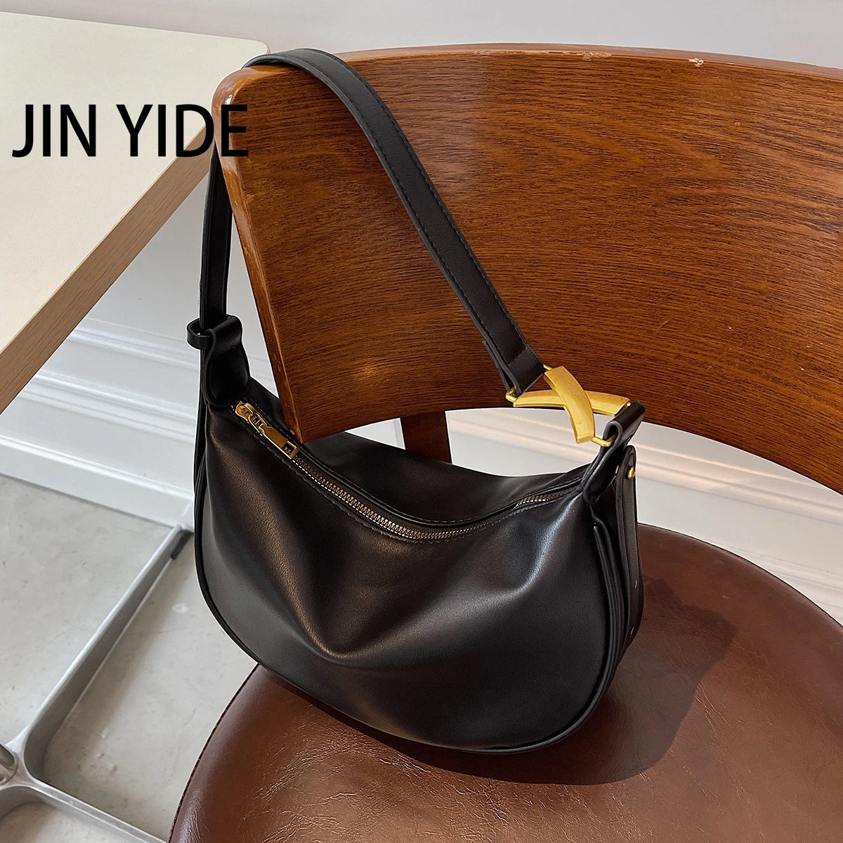 Vintage Women's Bag Pu Leather Zipper Casual Shoulder Bags