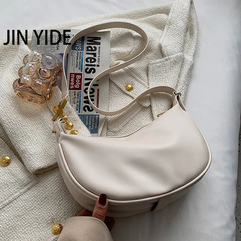 Vintage Women's Bag Pu Leather Zipper Casual Shoulder Bags
