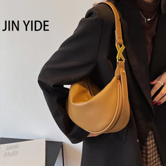 Vintage Women's Bag Pu Leather Zipper Casual Shoulder Bags