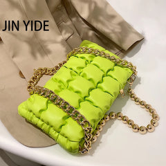 Small Clutch PU Leather Crossbody Bag Green