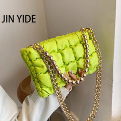 Small Clutch PU Leather Crossbody Bag Green