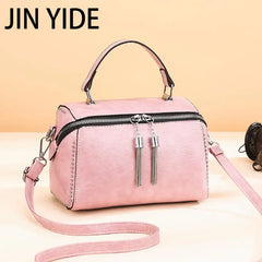 Rivet Leather Handbag Multicolor Crossbody Bag for Ladies