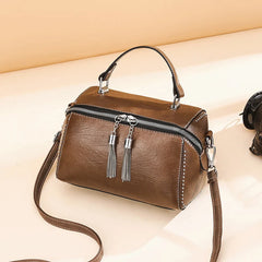 Rivet Leather Handbag Multicolor Crossbody Bag for Ladies