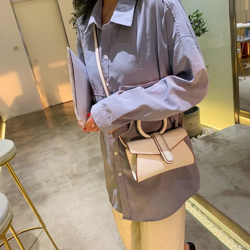 Mini Small Square PU Leather Women's Handbag Shoulder Messenger Bag