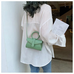 Mini Small Square PU Leather Women's Handbag Shoulder Messenger Bag