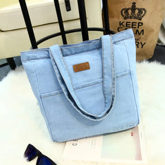 Denim Shoulder Hand Bag for Woman Casual Jeans Bags Women Handbags
