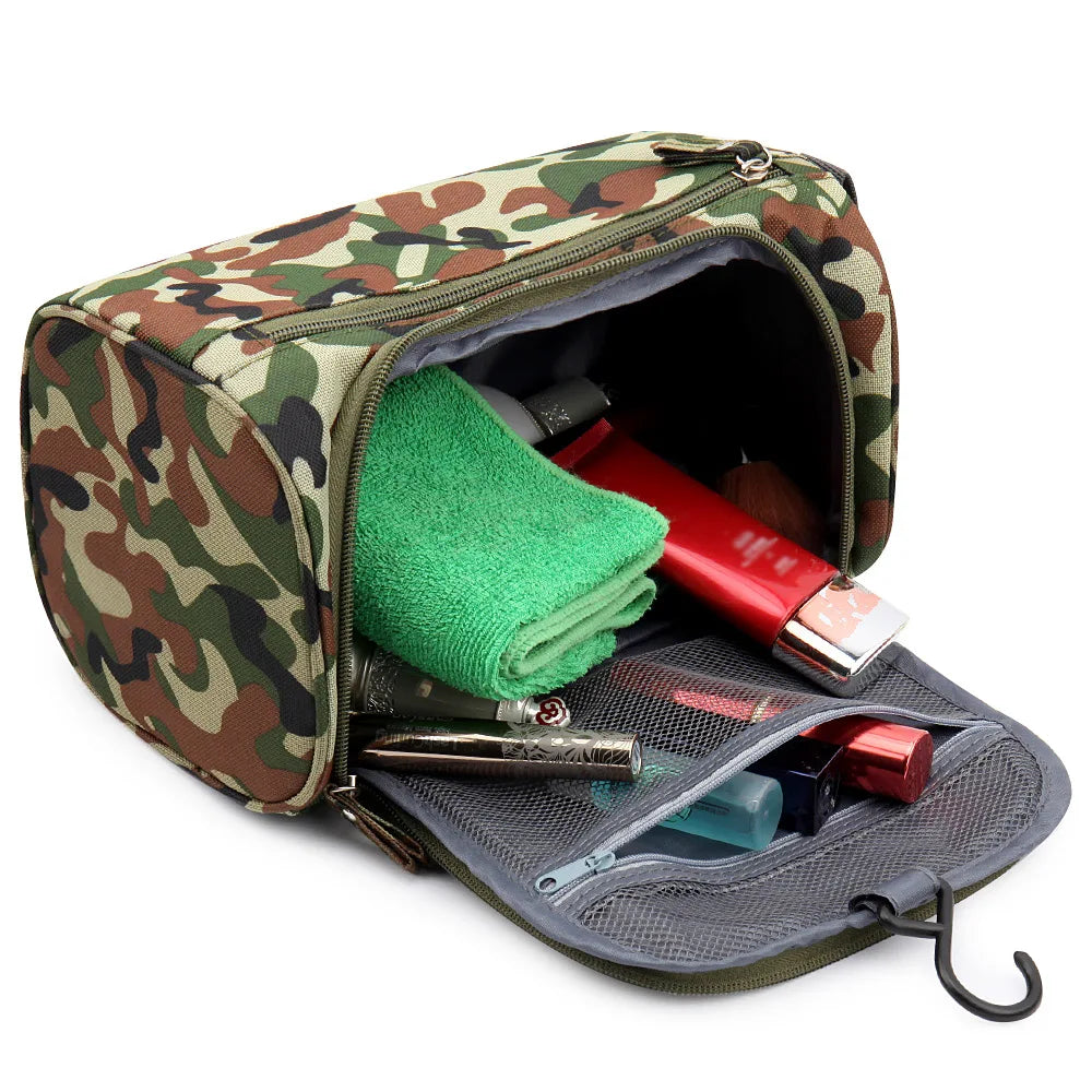 Large Waterproof Makeup Bag Nylon Travel Cosmetic Bag Organizer Case