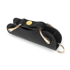 JNKET Unisex Cow Leather Key Bag Large Capacity Key Case Waist Hanging Key Bag