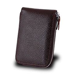 JNKET Leather Organ Clutch Wallet Zipper Purse Billfold Coins Pocket