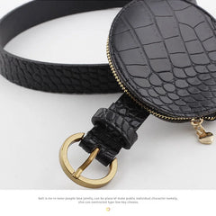 JNKET Women Mini Waist Pack PU Leather Waist Bag Bum Bag
